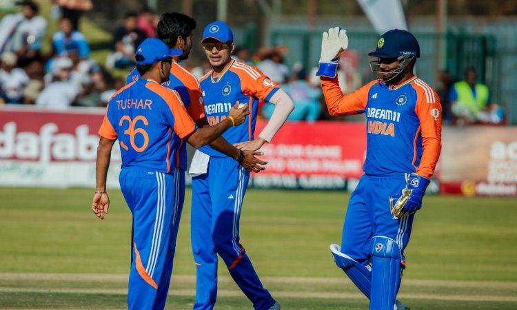 5th T20I: Sanju Samson & Mukesh Kumar star as India beat Zimbabwe by 42 runs; win series 4-1 (Ld)