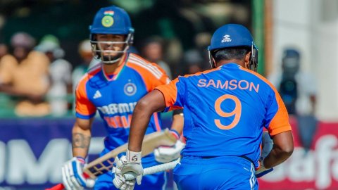 5th T20I: Sanju Samson’s 58 & Shivam Dube’s cameo powers India to 167/6 against Zimbabwe