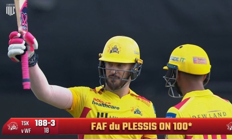 Faf du Plessis becomes the oldest captain to score a T20 century 
