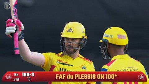 Faf du Plessis becomes the oldest captain to score a T20 century 