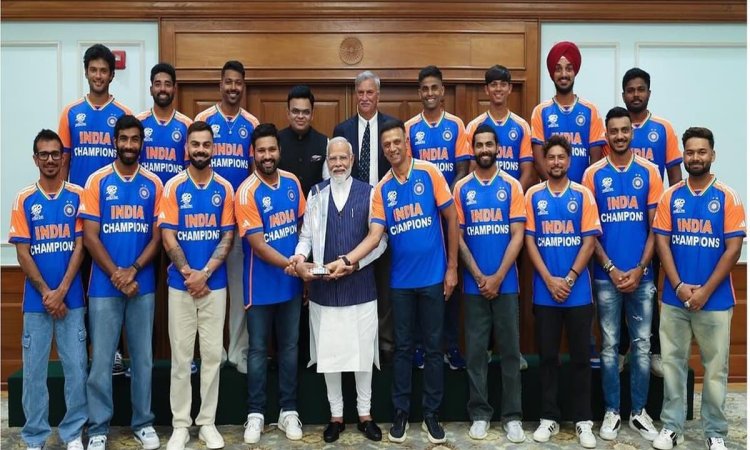 T20 WC 2024 की चैंपियन भारतीय टीम ने की पीएम नरेंद्र मोदी से मुलाकात, कही दिल खुश कर देने वाली बात 