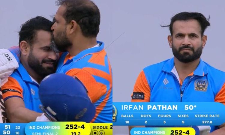  Irfan Pathan and Yusuf Pathan fifties in WCL2024 semifinal against Australia Watch Video