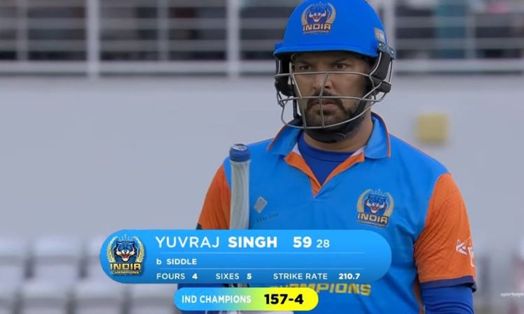 Yuvraj Singh turns back clock with fiery 59 in WCL 2024 semi-final vs Australia