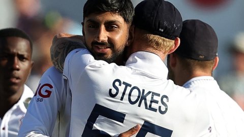 Bashir's record five-wicket haul seals victory for England at Trent Bridge