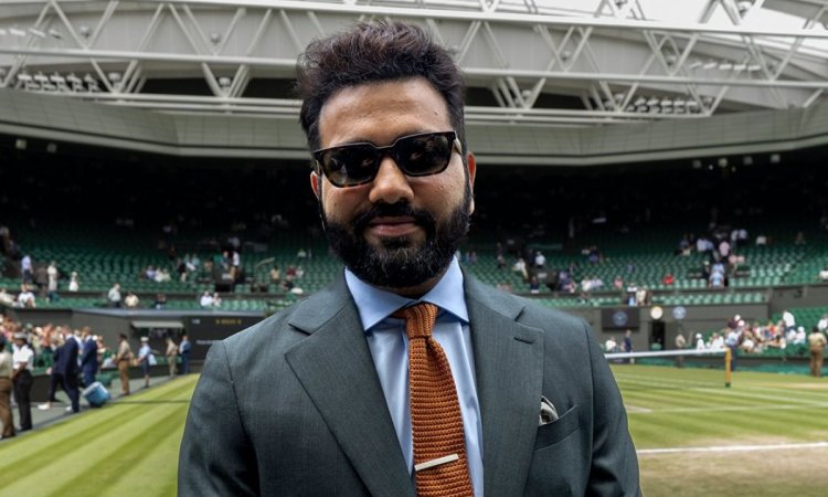 Cricket: World Cup-winning India captain Rohit Sharma visits Wimbledon on semis day