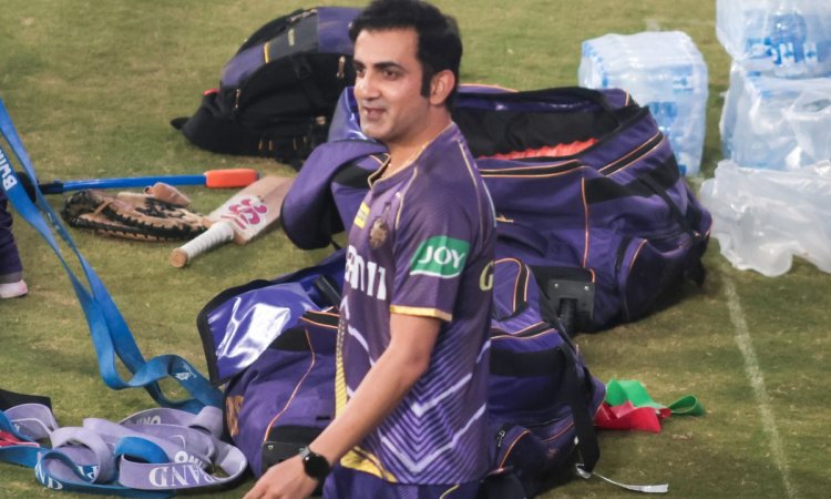 Guwahati : RR and KKR players during a practice session ahead of their IPL Match