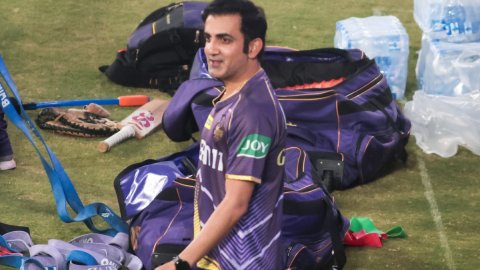 Guwahati : RR and KKR players during a practice session ahead of their IPL Match