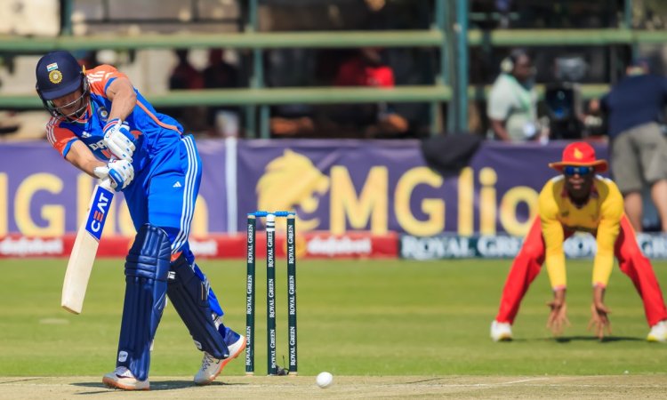 Harare: T20 cricket match between India and Zimbabwe at Harare Sports Club