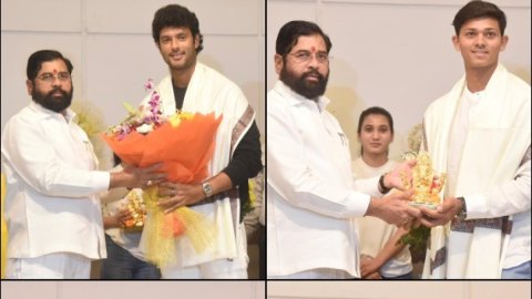 Maha govt felicitates Rohit Sharma, Surya, Dube & Jaiswal at Vidhan Bhavan