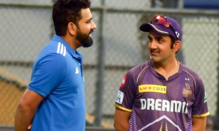 Mumbai : Players of Mumbai Indians and Kolkata Knight Riders during a practice session