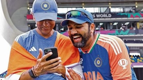 'My confidant, my coach and my friend': Rohit pens special note for Dravid