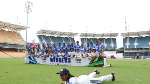 One-off Test: Shafali, Smriti and Sneh propel India to 10-wicket victory against South Africa