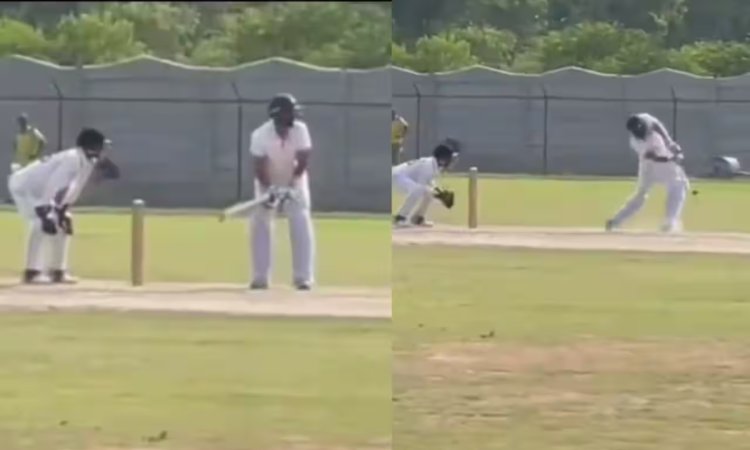  VIDEO: क्लब क्रिकेट में भी फेल हुए 'चाचा' इफ्तिखार, गोल्डन डक पर हुए आउट