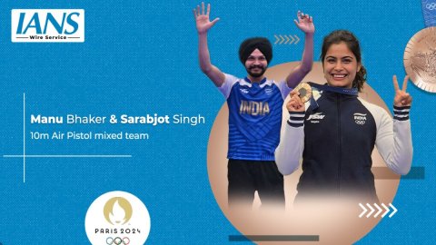 Paris Olympics: Manu Bhaker and Sarabjot Singh clinch bronze in 10m Air Pistol Mixed Team event (Ld)