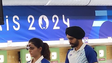 Paris Olympics: Manu-Sarabjot duo qualifies for 10m Air Pistol Mixed Team bronze-medal match 