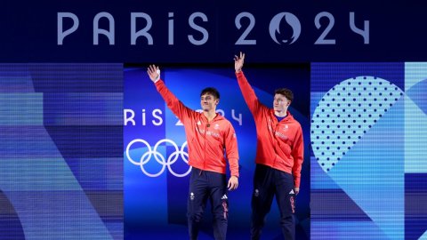 Paris Olympics: Tom Daley becomes first diver to win three medals in men's 10m synchro