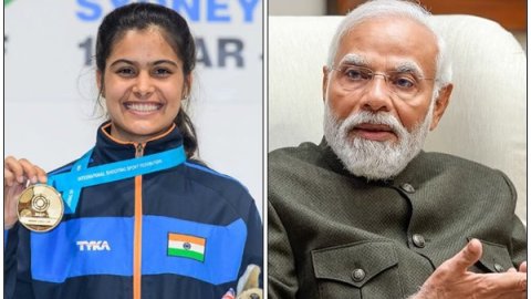 PM Modi calls up Manu Bhaker, congratulates her on maiden Olympic medal win (2nd Lead)