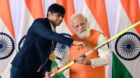 PM Modi congratulates Neeraj Chopra on historic achievement