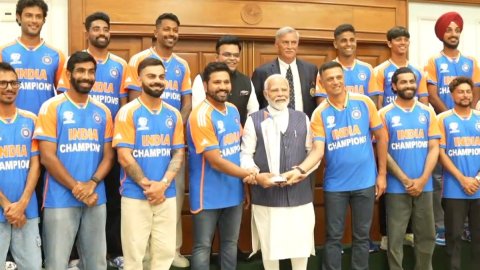 PM Modi hosts World Cup champs