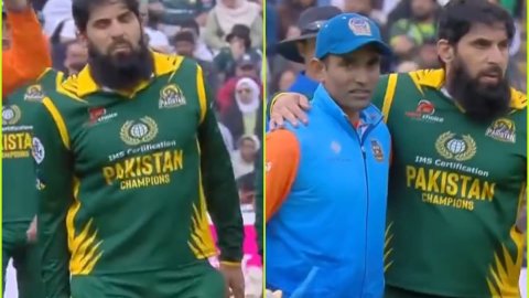 IND vs PAK: दर्द से तड़प रहे थे मिस्बाह उल हक, रॉबिन उथप्पा बन गए सहारा; देखें VIDEO