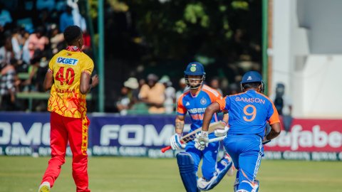 ZIM vs IND, 5th T20I: சஞ்சு சாம்சன் அரைசதம்; ஜிம்பாப்வே அணிக்கு 150 ரன்கள் இலக்கு!