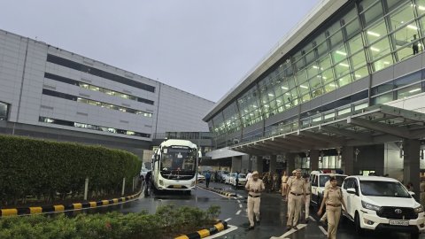 Security forces deployed at Delhi Airport Terminal 3 as Team India arrived after winning T 20 World 