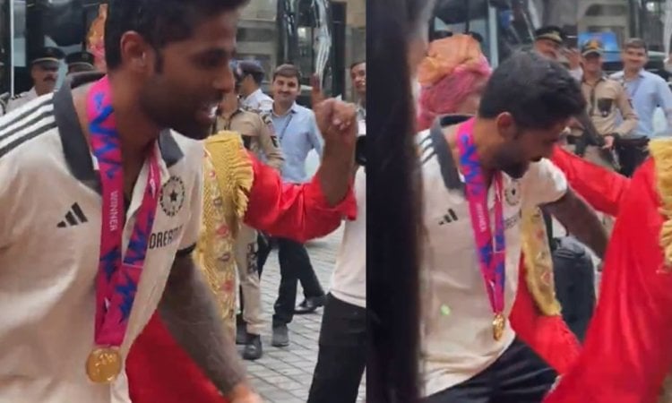 Suryakumar shows off dancing skills as T20 World Cup champions accord hero's welcome in Delhi