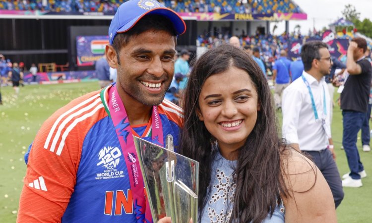 Suryakumar visits Marigudi temple with wife Devisha after T20 World Cup triumph