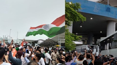 'The 11-year wait is over': Spirited fans give jubilant welcome to T20 champs on arrival