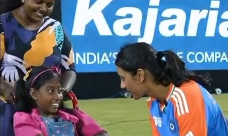 Women’s Asia Cup: India's Smriti Mandhana gifts phone to young cricket fan in wheelchair