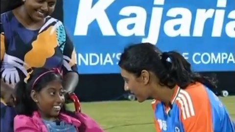 Women’s Asia Cup: India's Smriti Mandhana gifts phone to young cricket fan in wheelchair