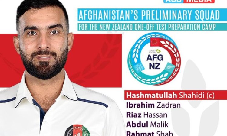 Afghanistan pick 20-member preliminary squad for one-off Test against New Zealand