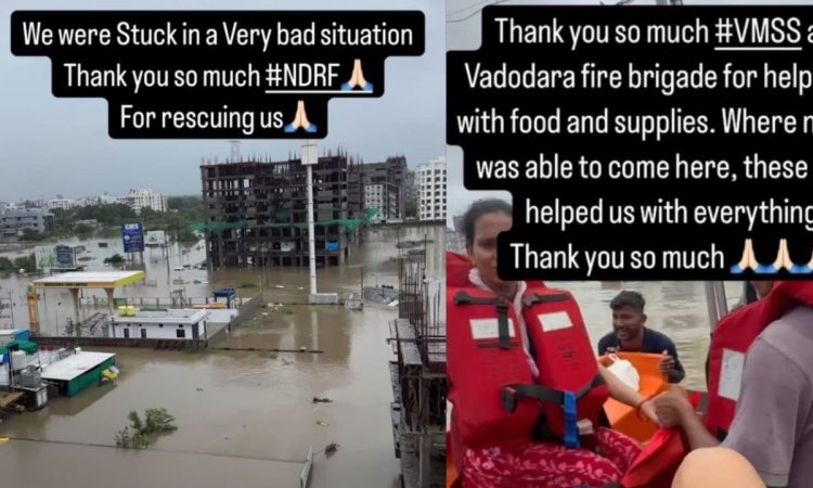 Cricketer Radha Yadav rescued by NDRF during Gujarat flood