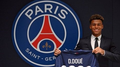 Football: PSG sign French midfielder Desire Doue from Rennes on a five-year contract