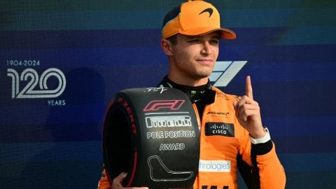 Formula 1: Lando Norris claims pole in Monza as McLaren locks out front row