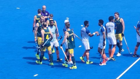 India beat Australia for first time since 1972 in the Olympic Games in Paris on Friday. IANS Photo
