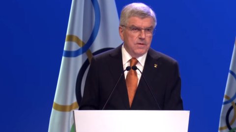 Mumbai: IOC President Thomas Bach speaks during the inauguration of 141st International Olympic Comm