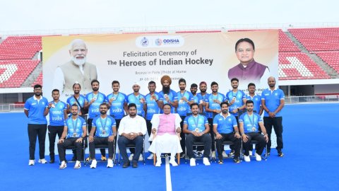 Odisha government felicitates Olympic Hockey medalists