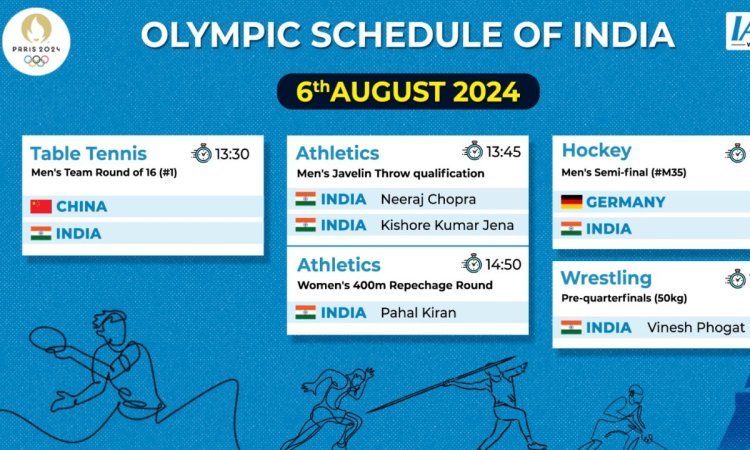 Paris Olympics: All eyes on Neeraj, men's hockey team, and Vinesh on crucial day (Full schedule)