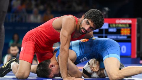 Paris Olympics: Aman Sehrawat moves to men's 57kg freestyle quarters; Anshu loses in women's wrestli