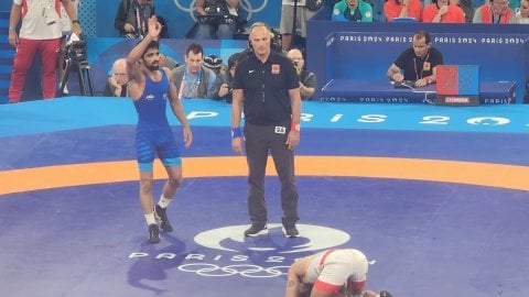 Paris Olympics: Aman Sehrawat wins bronze medal in men’s 57 kg freestyle wrestling