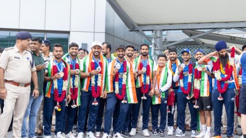 Paris Olympics: Bronze medal-winning Indian hockey team receives rousing welcome at IGI airport