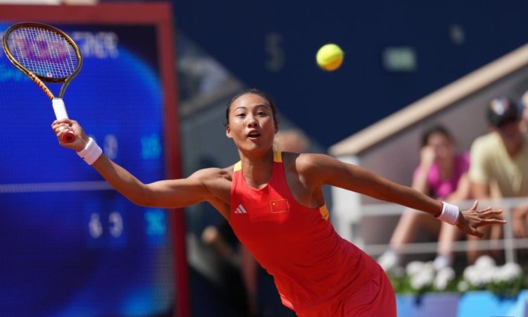 Paris Olympics: China's Zheng stuns Swiatek, reaches women's tennis final to make history