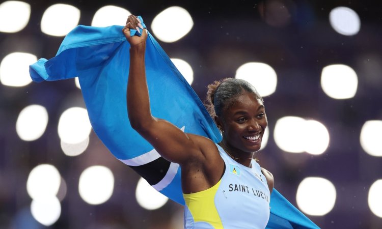 Paris Olympics: Julien Alfred shocks Richardson for 100m crown as Fraser-Pryce pulls out (Ld)