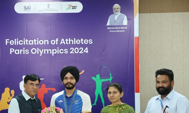 Paris Olympics: Sports Ministry awards Rs 22.5 lakh to bronze medal-winning shooter Sarabjot Singh