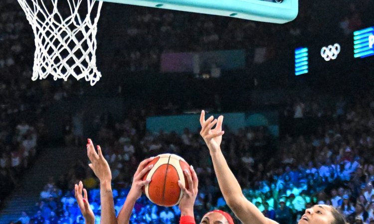 Paris: Women's gold medal basketball match between France and the United States at the Paris Olympic