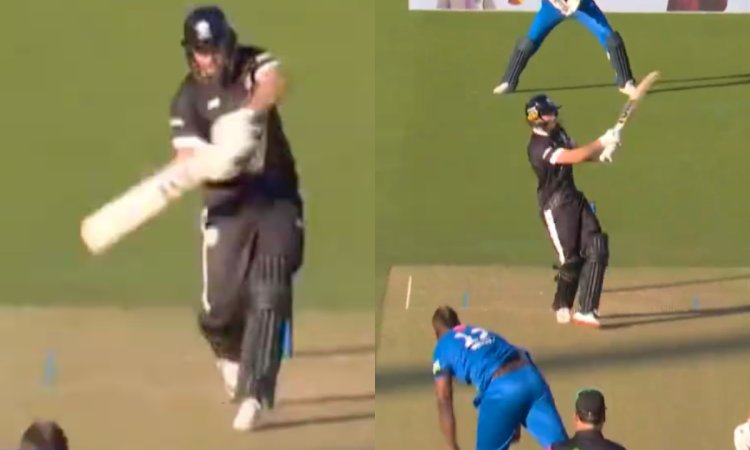 VIDEO: फिल सॉल्ट ने अपने साथी रसेल पर भी नहीं खाया रहम, दे मारा लंबा छक्का