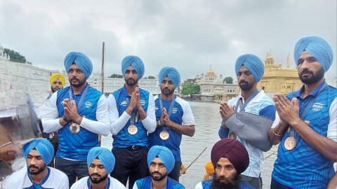 Punjab's hockey players return to Amritsar after winning Olympic bronze