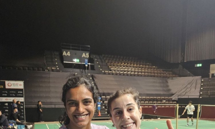 P.V. Sindhu shares off-court smile and friendship with Carolina Marin