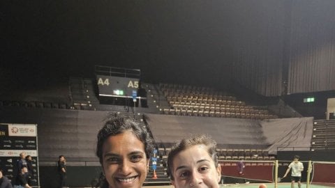 P.V. Sindhu shares off-court smile and friendship with Carolina Marin